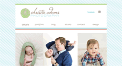 Desktop Screenshot of christieadamsphotography.com